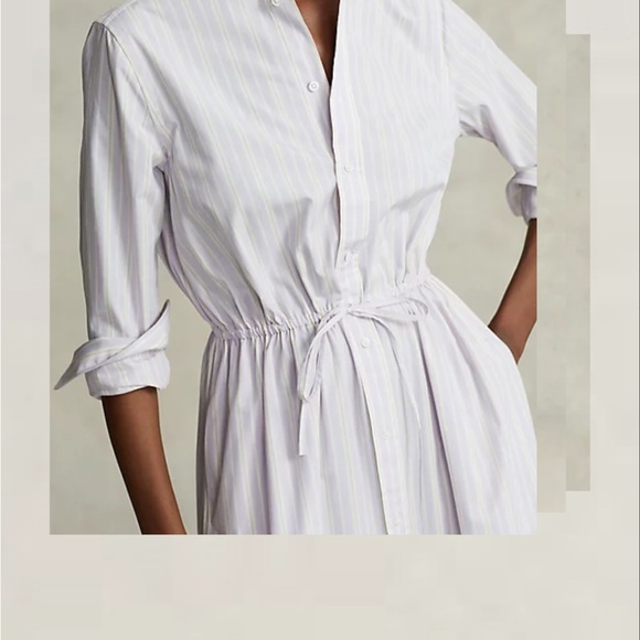 NWT Polo Ralph Lauren Pleated-Hem Drawstring Dress - Picture 5 of 8